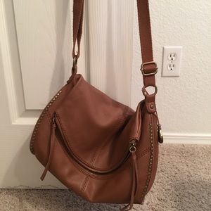The Sak tan brown Saddle Bag